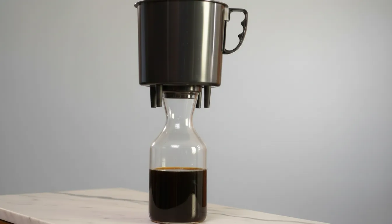 Making cold brew with the Filtron brewer