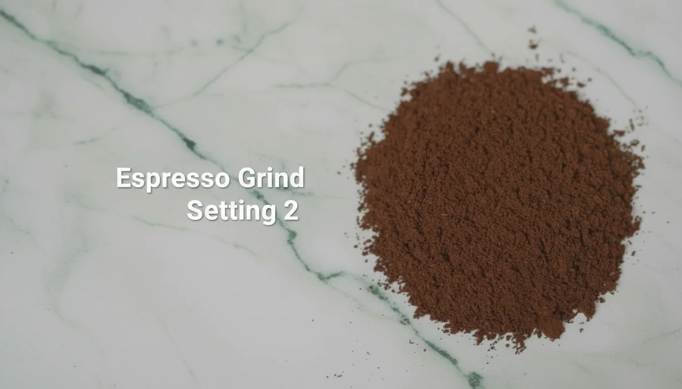 Fine espresso grind produced by Pietro with B-Modal burrs