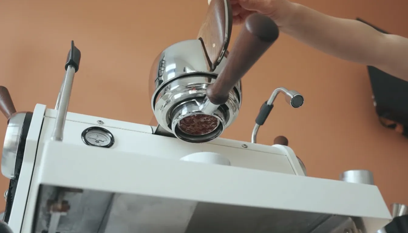 Making espresso with the Slayer Single Group machine