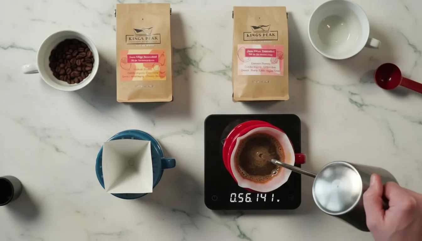 Making a pour-over with the St. Anthony C70 brewer