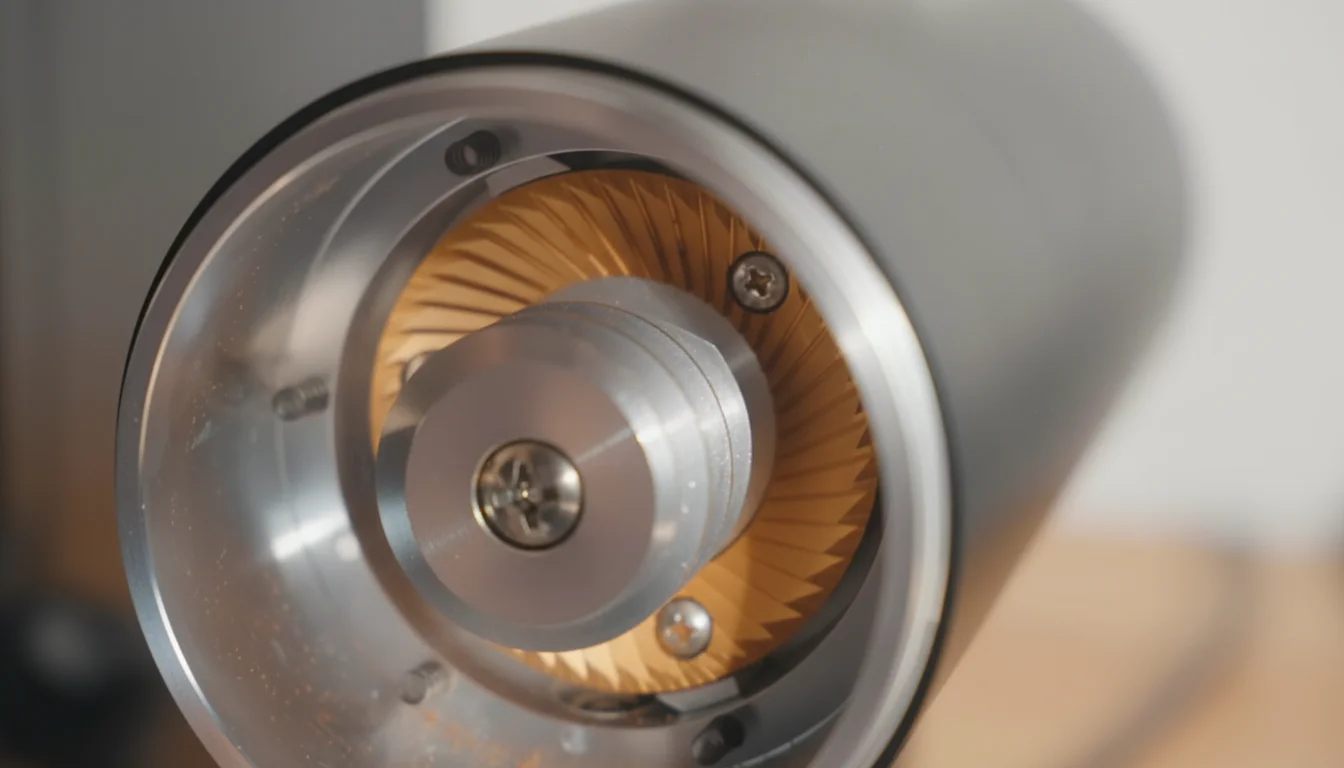 SSP 83mm Multi-Purpose burrs installed in the Turin DF83V