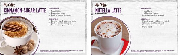 Free Cafe Latte Receipt Booklet